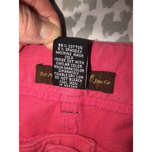 SouthPole Pink Stretchy Gold Button Accent Leggings Size 16 - Picture 3 of 4